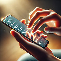 Person scrollt auf dem Smartphone, sichtbar ist ein Beispiel für digitale Hassrede